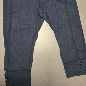 Calvin Klein Collection Charcoal Leggings with Lace Detail